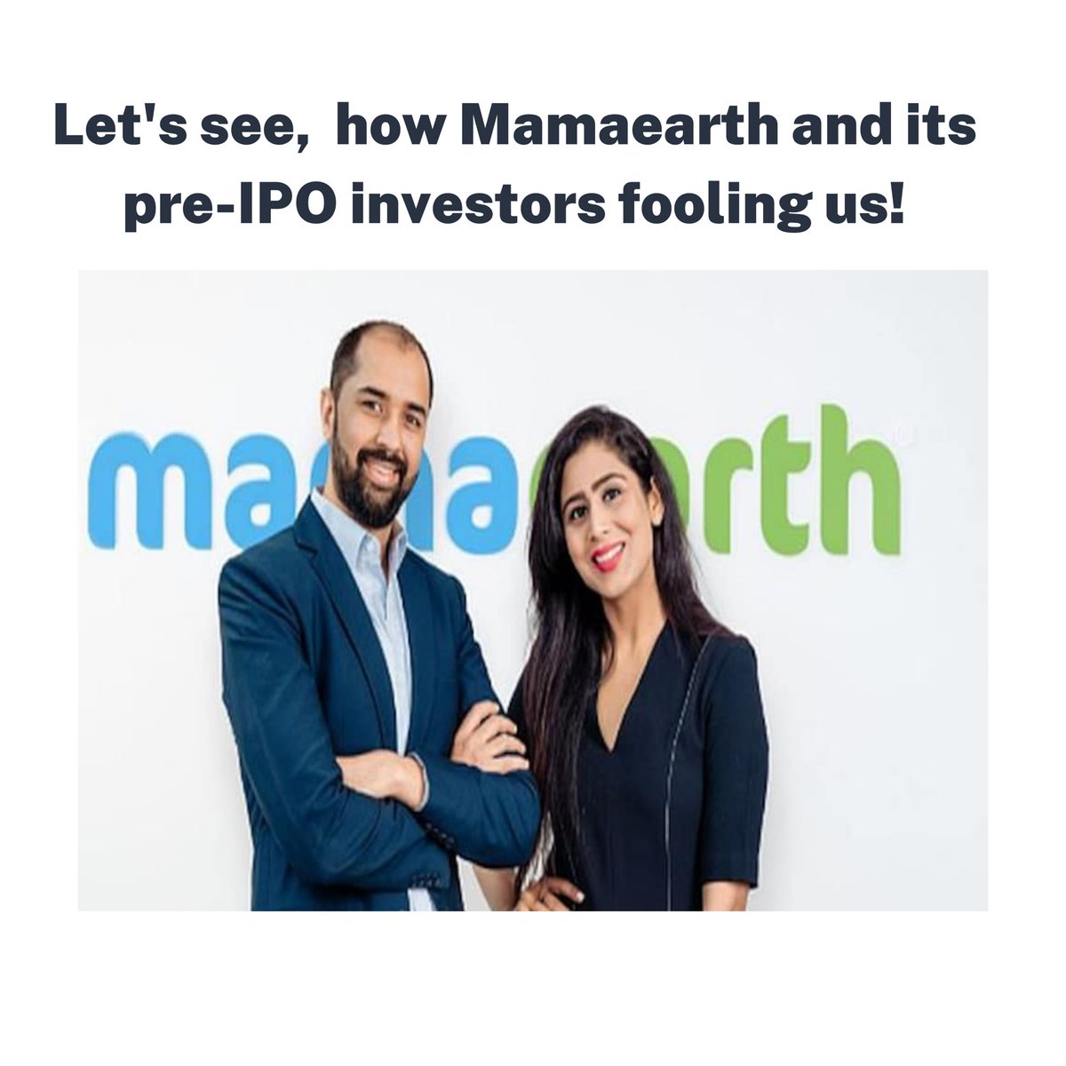 MeVikraam's tweet photo. You are not a #shark this time, thus we are not here to please @GhazalAlagh 

What's this nonsense? 

Mamaearth Profit - 14 cr
Mamaearth Valuations - 24000 cr
Valuation- 24000cr / 14cr  = 1714x

More than 1700x valuations!!!!

#mamaearth #ipo #highvaluation #paytm @mamaearthindia https://t.co/JCTjHkmI3n