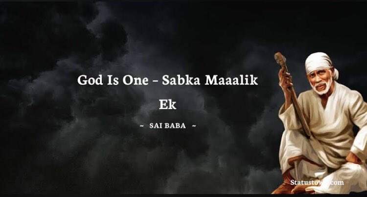 Suresh_M74's tweet image. #godisone #saibaba