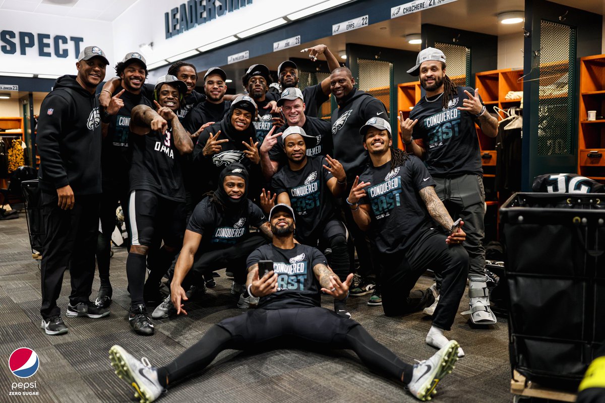 Eagles's tweet photo. Conquered the East

@pepsi | #FlyEaglesFly https://t.co/Wip09o6LWi