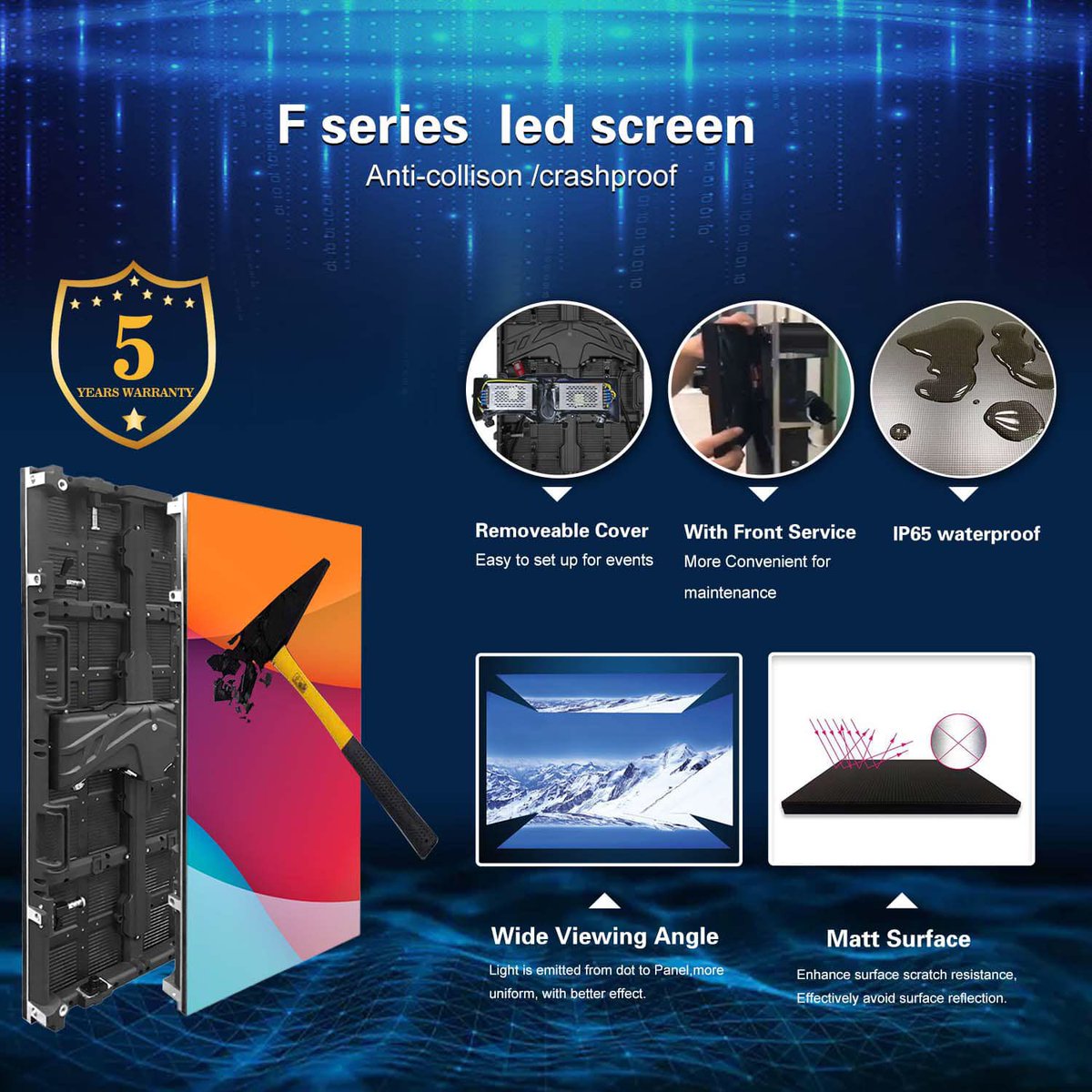 LeeLe07484214's tweet image. Anti-collision screen recommended F series, both indoor and outdoor use. #leddisplay #ledscreen #ledvideo #ledindoor #ledoutdoor  #ledpanel #leddigital #stages #ledrental #events #ledmodule#ledwall #ledpitch #leddisplaymanufacturer
always one option fi