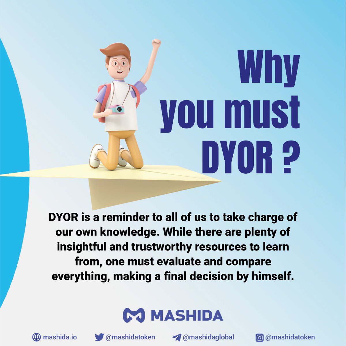 MashidaToken's tweet photo. Have u DYOR ? 
#CryptocurrencyMarket https://t.co/xSzqYGbtDE