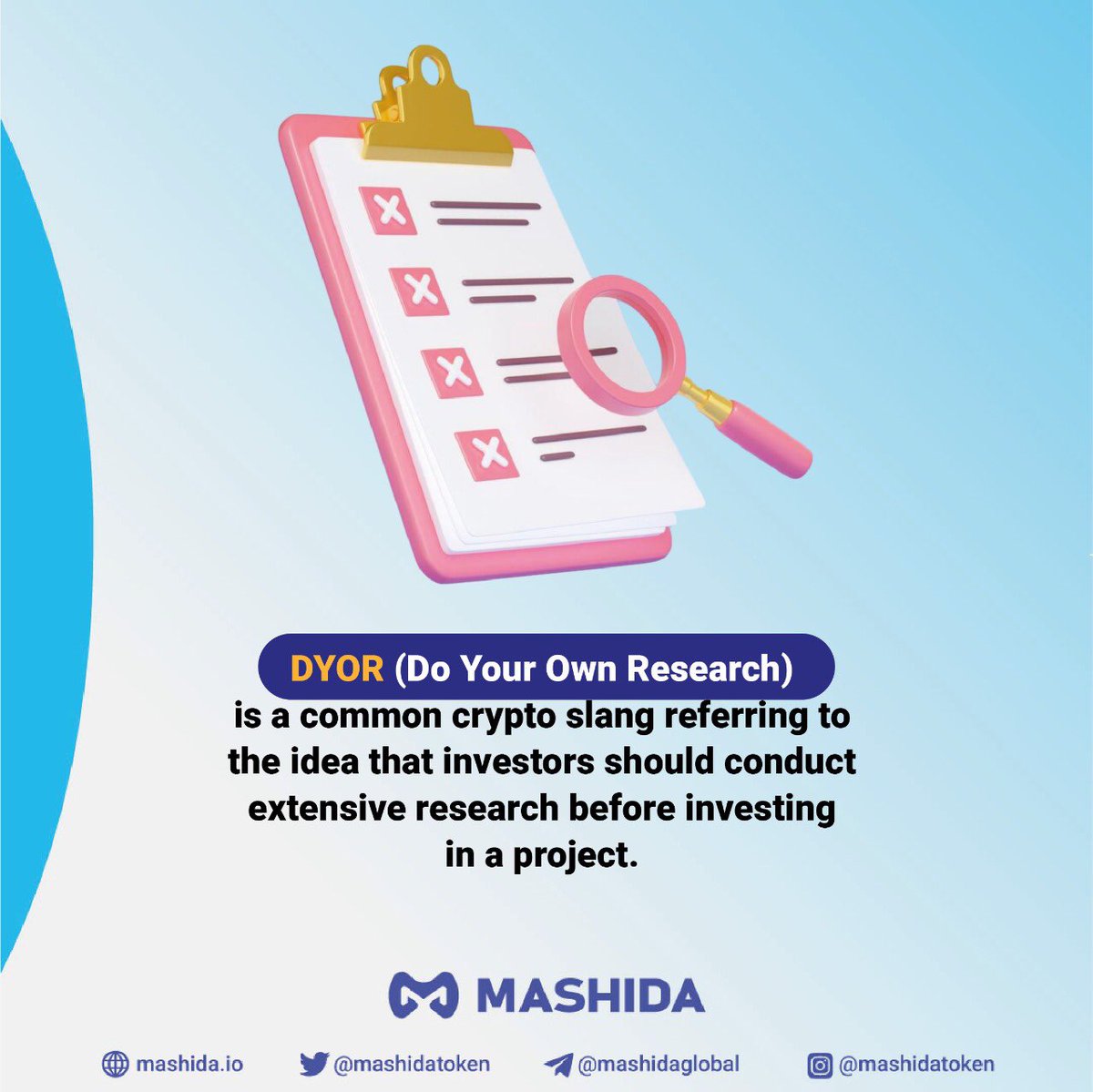 MashidaToken's tweet photo. Have u DYOR ? 
#CryptocurrencyMarket https://t.co/xSzqYGbtDE