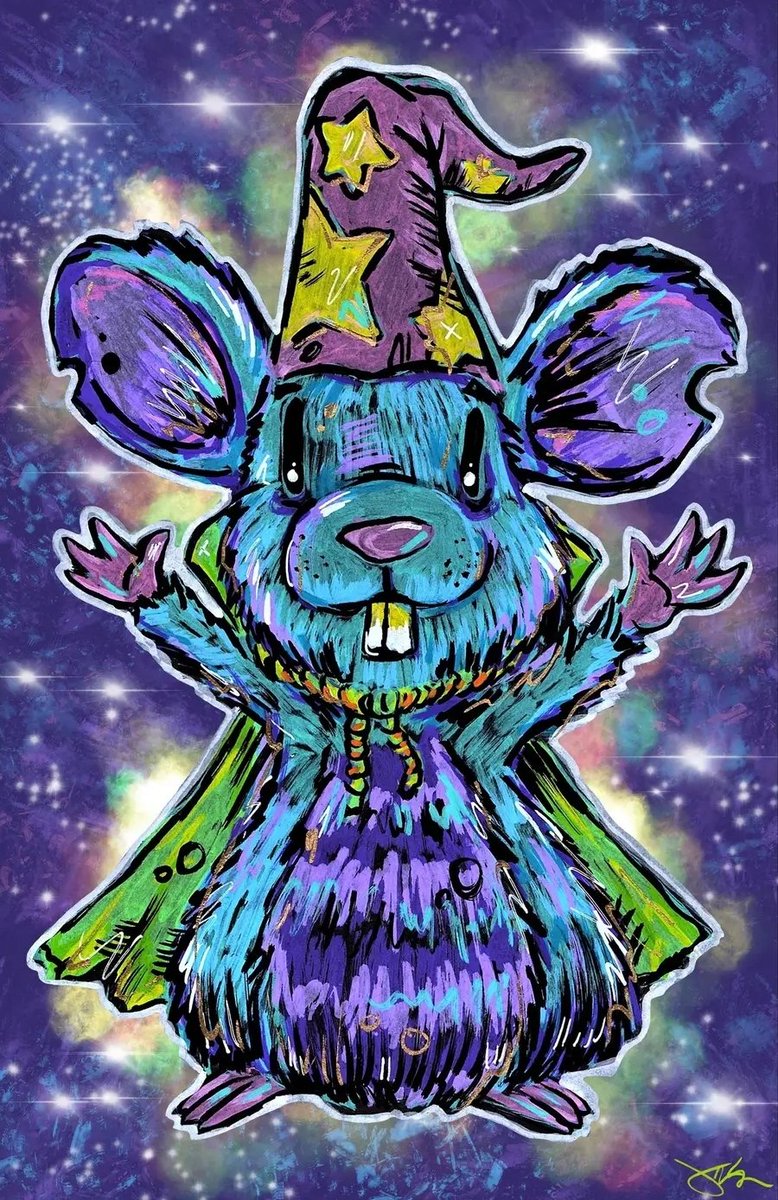 Me: 'what do you want to draw tonight?'
Brain: *silence...
Me: 'um...ok...brain: 'RAT WIZARD!
#heythisguydoesart #art #artist #geek #geekart #geeky #color #drawing #painting #mixedmedia #illustration #smallbusiness #artbusiness #posca #paintpens #rat #wizard #ratwizard #poscapens