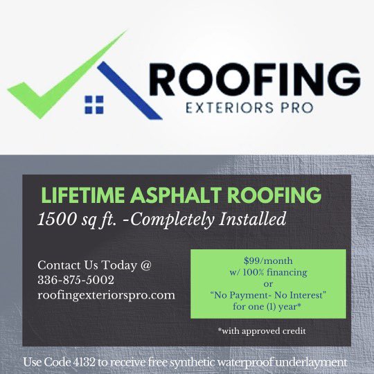 Happy new year!!!! Have you been going back and forward on getting your roof done?Now is the time take advantage on our current special. .#ncroofing #roofingpro #336Roofing #greensbororoofingspecialists  If you have any questions call or checkout our website.