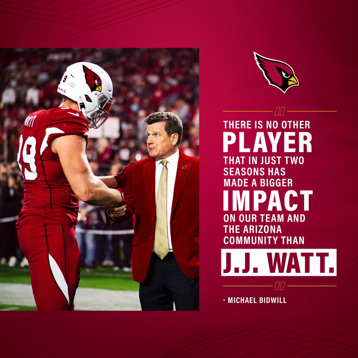 On the field and in the community, JJ's impact can't be overstated.

#ThankYouJJ