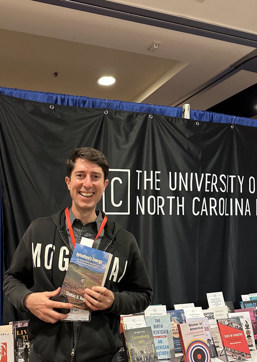 Congrats to Tom Rogers for “Agriculture’s energy: the trouble with ethanol in Brazil’s green revolution” ⁦<a href="/UNC_Press/">UNC Press</a>⁩ ⁦@TDysonRogers⁩