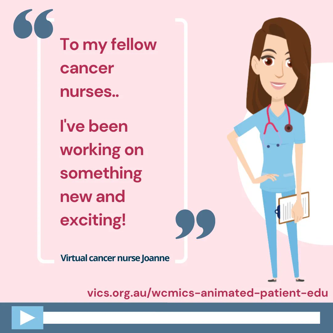 Remember virtual nurse Joanne? She's been busy creating new Radiation Therapy patient education videos, available in six languages!

Check out our 'pre-treatment' video buff.ly/3hKdbqN and 'during treatment' video buff.ly/3W9qznj, and request a free resource pack!
