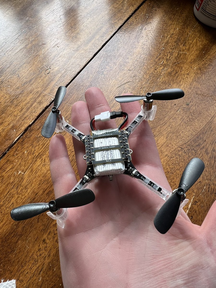 Geeky_Goggles's tweet photo. New @Bitcraze_se Crazyflie 2.1 mini #drone assembled! Canβt wait to fly!
#STEAM #STEM #CSandDF https://t.co/R5ld27wFcp