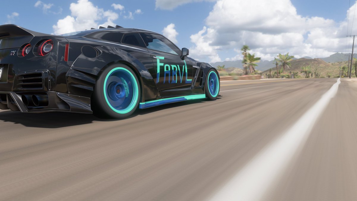 Had some free time, so I decided to make a <a href="/FabvLMusic/">FabvL</a> themed livery on my GTR Nismo in FH5. Hope you like it!