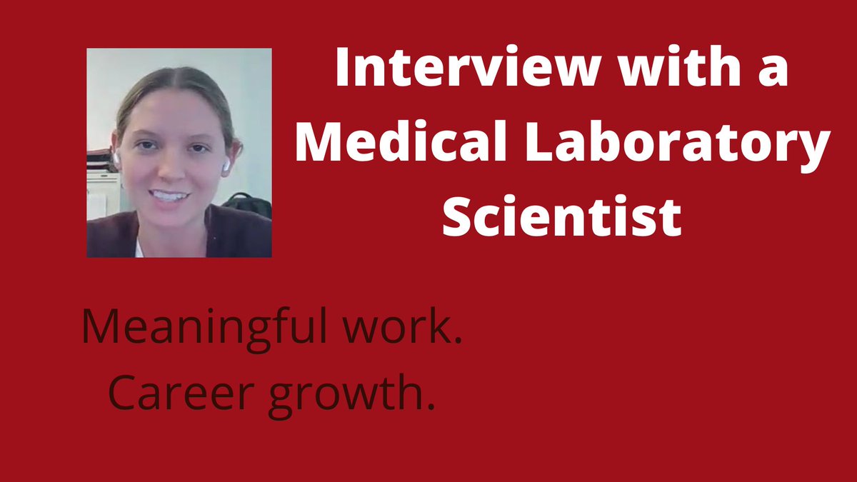 mls2030's tweet photo. Here is another in our series of interviews with practicing medical laboratory scientist.  Watch as she shares her experiences from college through her internship to her current role as a microbiology supervisor in a major, midwestern medical center.

https://t.co/cYpasjGu2m https://t.co/nRKTEtosBj