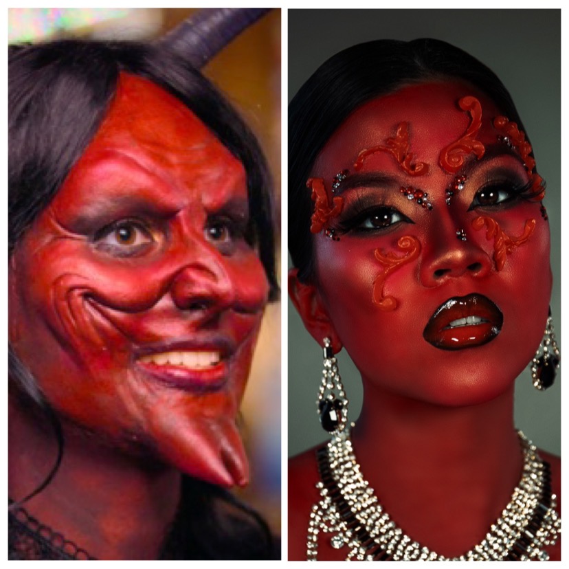 cindychendesign's tweet image. Who did it better? #creativemakeup #avantgardemakeup #makeupartist