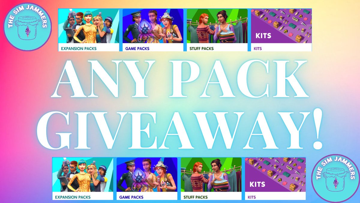 SimJammers's tweet image. 💙💜 Any Pack Giveaway! 48 Hours only!

💜💙 To enter -
✅️ Follow us
✅️ Like &amp;amp; Retweet
✅️ Tag 1 person

💙💜 Winner announced in 48hours!! 

#TheSims4 #Giveaway #SimJammers #TheSims #TheSimJammers @TheSims