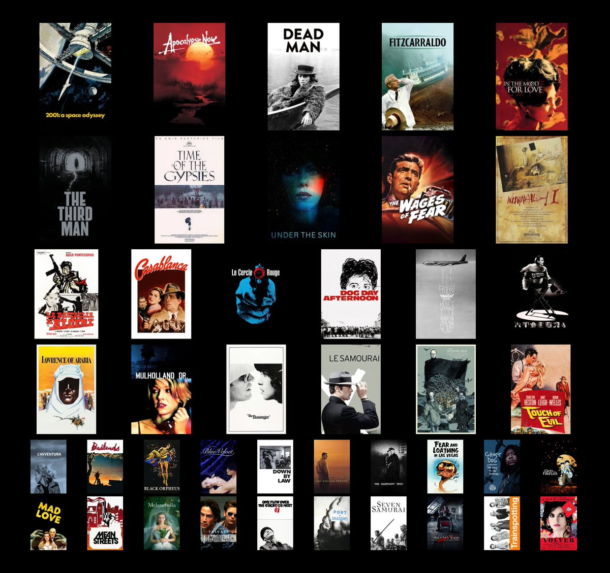 One person asked me what are my top 42 films so I felt the need to respond on Twitter. So you are all very welcome. #topfilms