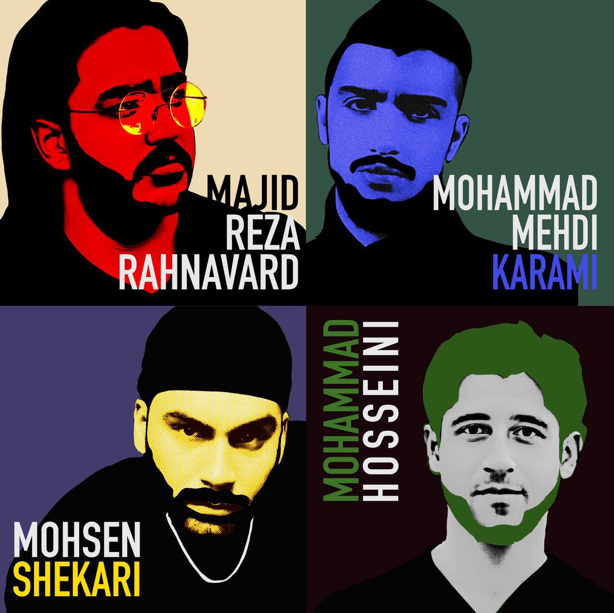 #majidrezarahnvard #Mohsen_Shekari #MohammadMehdiKarami #SeyedMohammadHosseini are some of the people who were unjustly executed by the regime! Executed on nonsensical charges!

#MohammadBroghani & #MohammadGhobadlou are now in danger! Be their voice before it’s too late