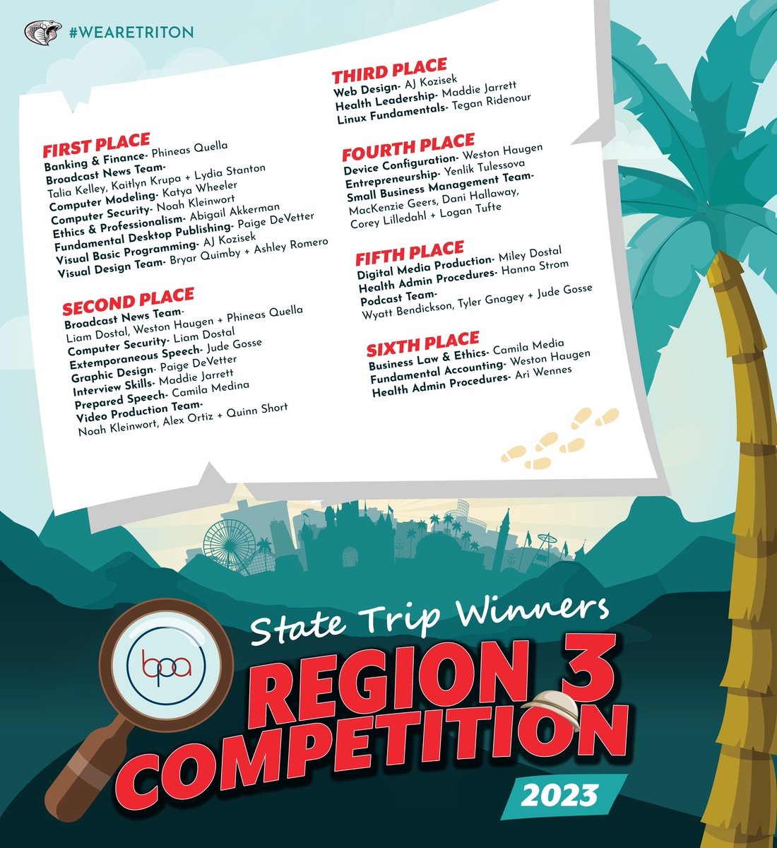 thegeekygoose's tweet photo. 👀 🤩 Check out all our #MNBPA State Trip Winners! 🏆 👏 #WeAreTriton #proudmothergoose https://t.co/eTDMPFxeuW