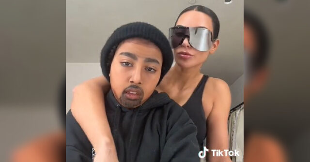 conservamother's tweet photo. TikTok Parenting Fail: Kim Kardashian Embraces Daughter North West Cross-Dressing as Ex-Husband Kanye -- over Raunchy Song About Herself https://t.co/27GrbWXmLu https://t.co/eemSTCTHWq