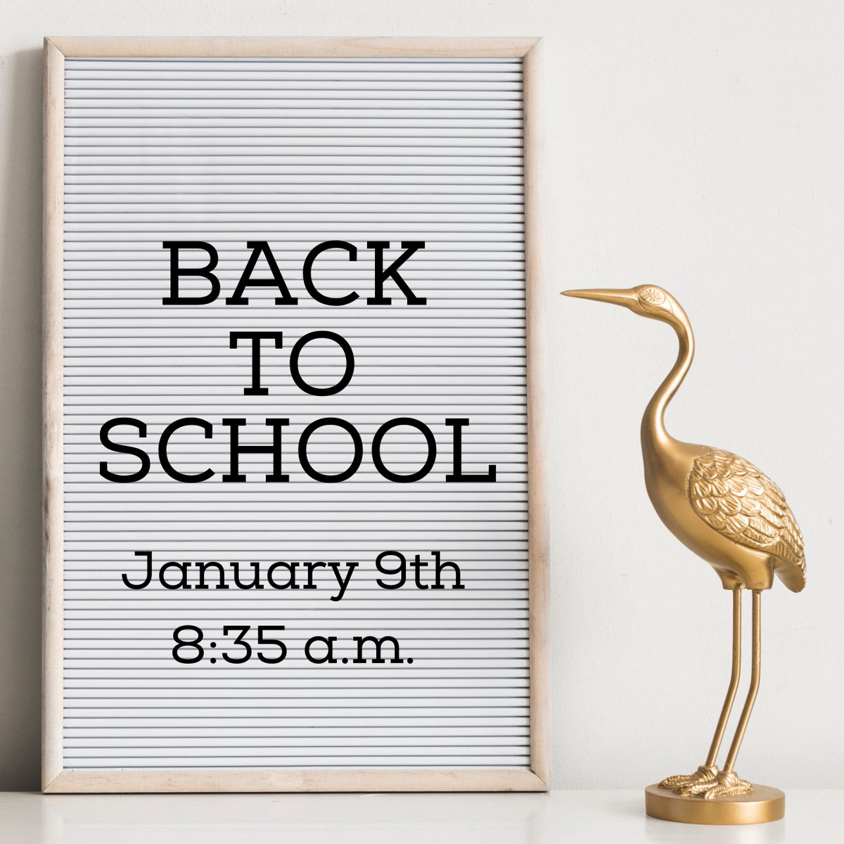 We are excited to see everyone back to school tomorrow!