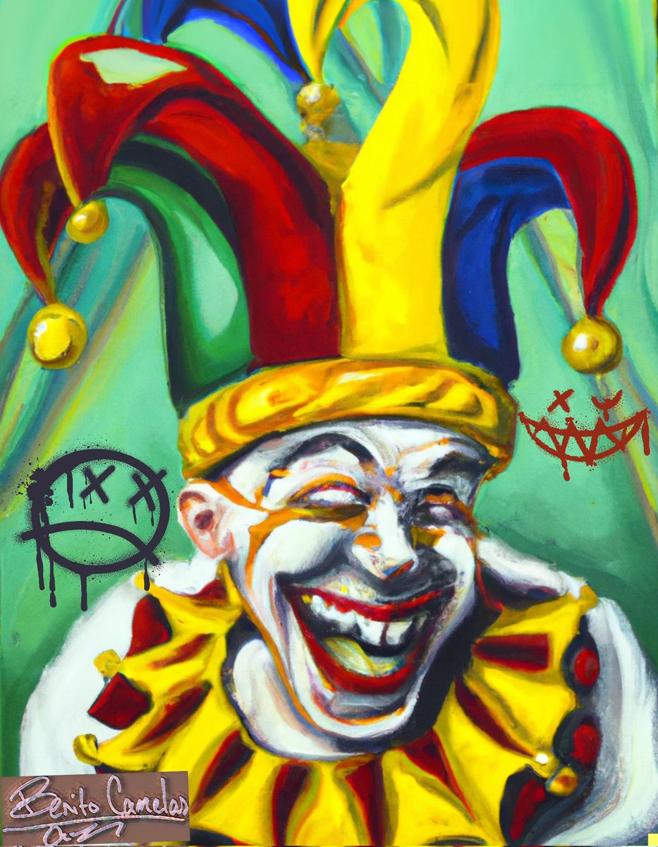 klone187's tweet photo. Keep laughing through the struggles... #kinghustle #benitocamelas #art #shirtdesigns #clown #joker #artist https://t.co/9MqSd0eFnb