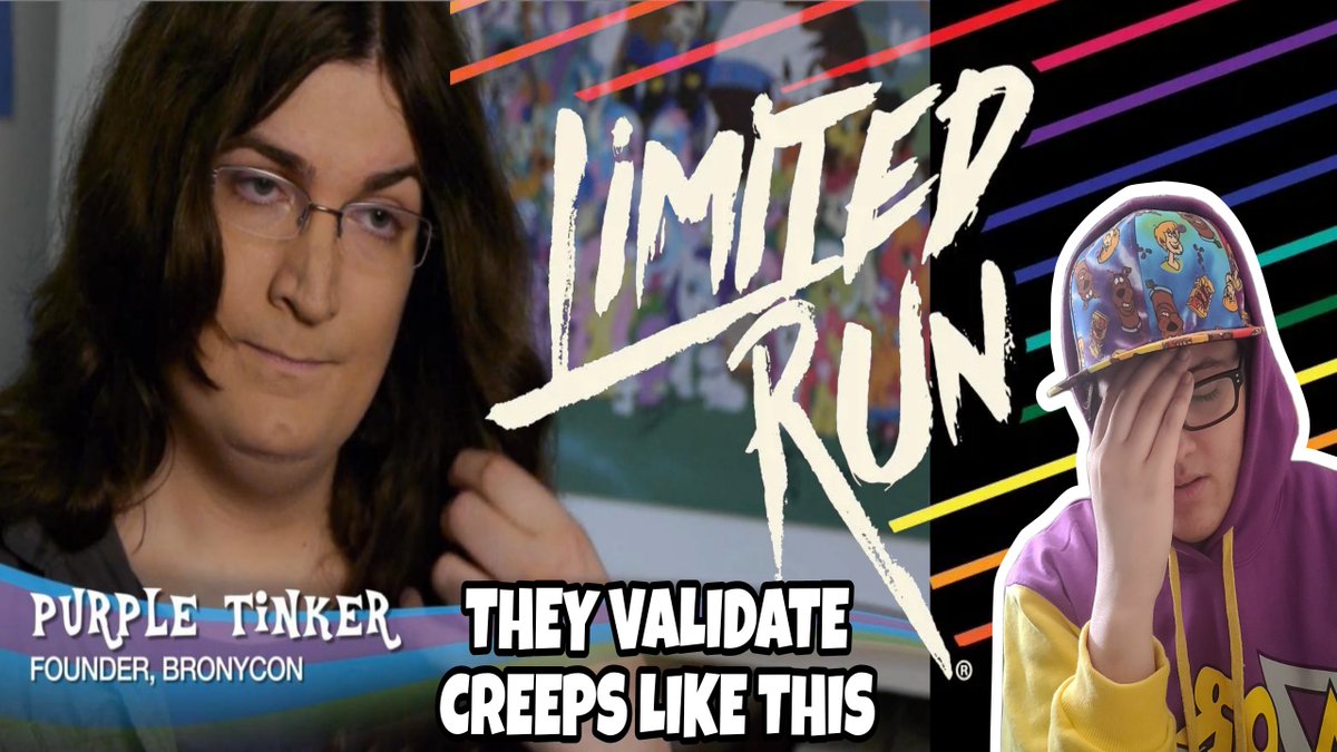 CultClassicCage's tweet photo. NEW VIDEO! these are the types of weirdos LRG #LimitedRunGames validates with their decision to terminate an employee who did nothing wrong.

LIMITED RUN Hypocritical CEO Bent the Knee to BRONYCON FOUNDER ALLEGED STALKER PE/DO CREEP

https://t.co/5KpmaZbvXQ https://t.co/AS64Ltigz1