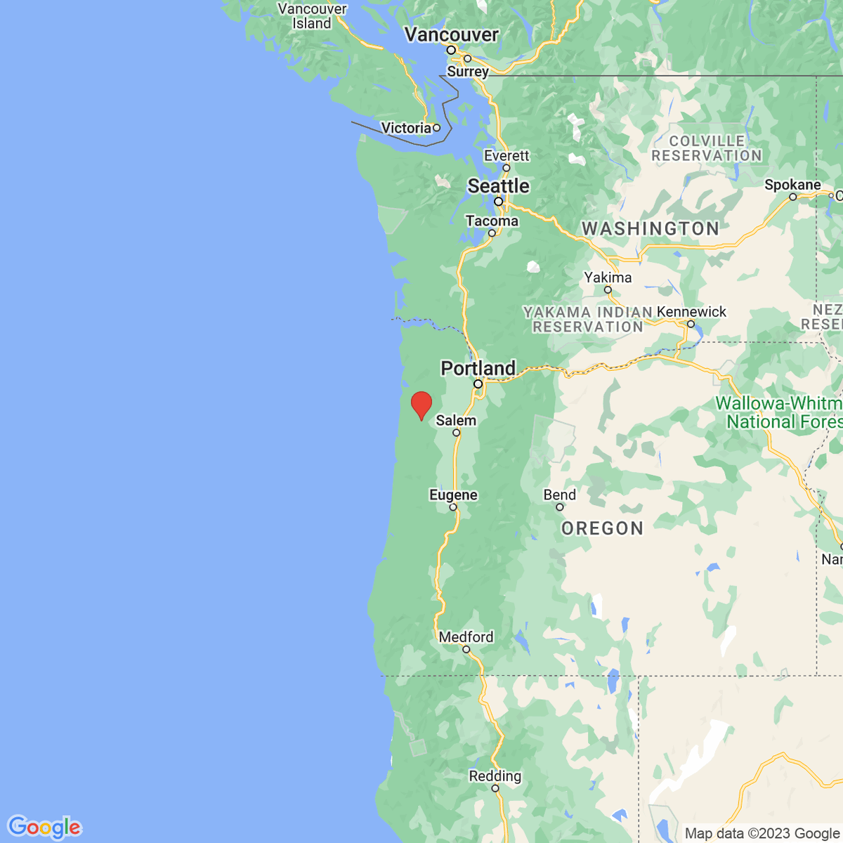 New town every hour on Twitter "Grand Ronde, Oregon Population 1,745