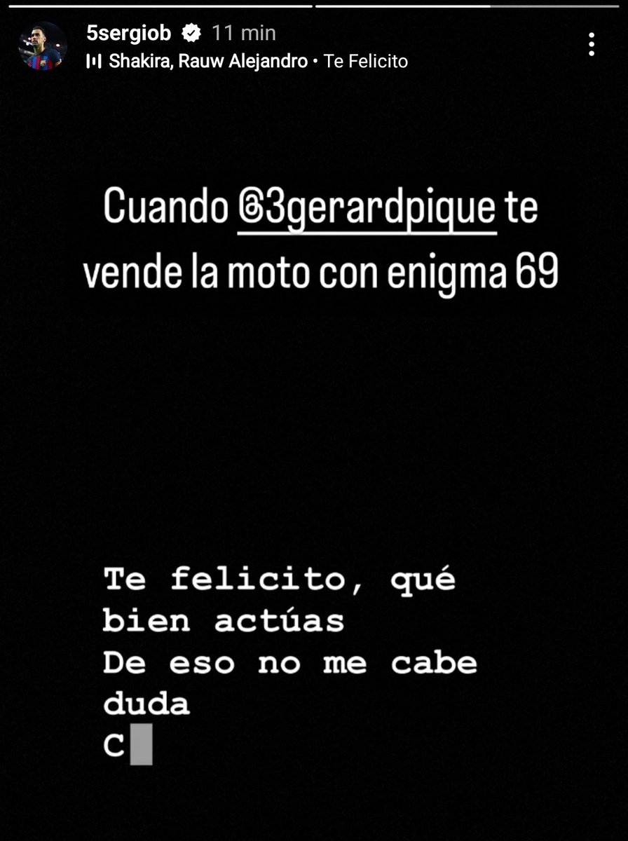 NO NO NO NO Y NO BUSQUETS