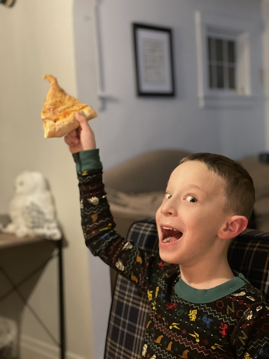 Sundays are for cooking. Today was hot cocoa crepes with marshmallow whipped cream for breakfast and stuffed crust pizza for dinner. All from scratch. Thank you <a href="/RaddishKids/">Raddish Kids</a>! ♥️
