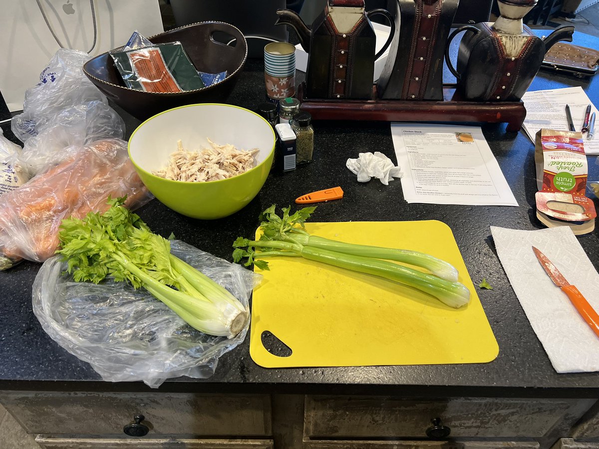 BullCityCane's tweet photo. Homemade chicken noodle soup tonight. Made from scratch-made chicken stock. Soup, it’s what’s for dinner! #DadCooks https://t.co/ZcVw1z7K6B