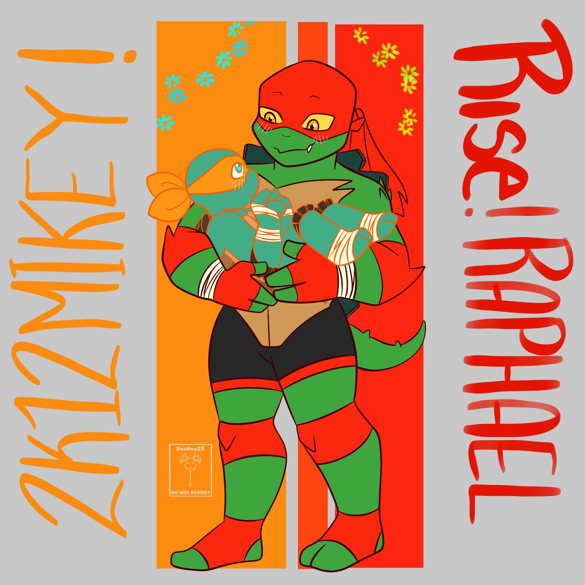 TheDocDee's tweet photo. @DiMikey23 prompt suggestion! #3 (I’m 3 for 3 in the raphmikey!) #tcest #raphmike https://t.co/Z69MDXkplQ