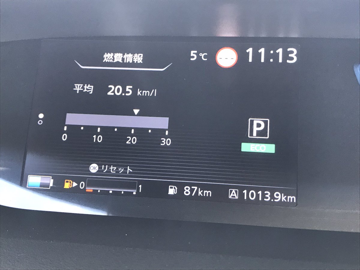 PLANEmember's tweet photo. セレナePOWER
2022.12.05. ～2022.12.24. までの実燃費。

ecoモードで走行
1013.9 km走行して給油量50.72 L

実燃費= 20.0 km/L
車の表示は20.5 km/L

一回の給油で1,000キロ超え
暖房使用半分くらい

#日産セレナePOWER
#燃費 https://t.co/sO9ps0OmBq