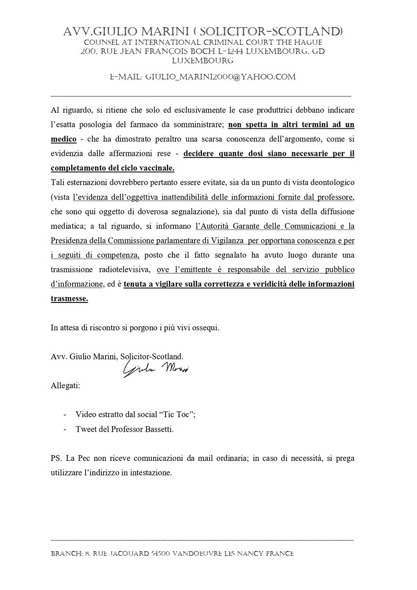 VIROLOGI NEL MIRINO: SEGNALAZIONE DR. #BASSETTI Questo #virologo, che spicca per protagonismo accentuato, è già stato attenzionato dal sottoscritto ed ora entra anche nel mirino del collega @GiulioMarini2.