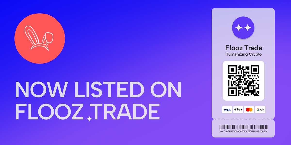Yes! You can now buy RUBBIT TOKEN using Apple Pay, Mastercards, Google Pay, etc.

We are integrated with Flooz Trade to bridge our payment options.

#BSC