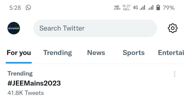 Sadhwik24's tweet image. #JEEMains2023 
#JEEAdv2023For2021Passouts