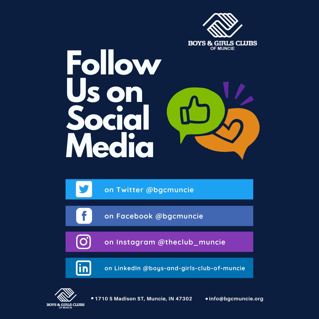 bgcmuncie's tweet photo. Stay up to date on what's happening at the Clubs, find and follow-us on our social media channels. #BGCM https://t.co/47Xq4TNBRS