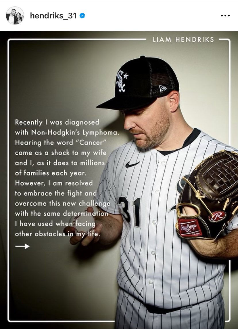 Chicago White Sox on Twitter "Earlier Sunday evening, Liam Hendriks