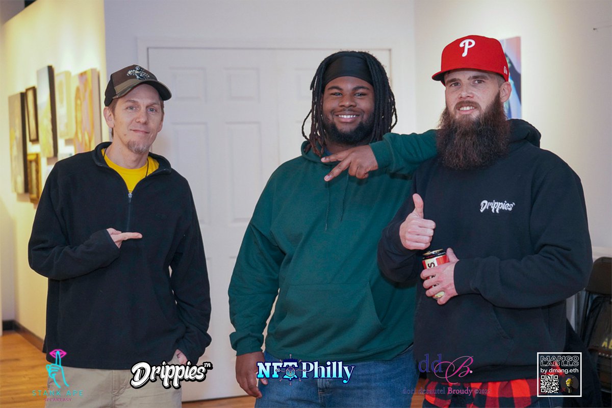 ryanmalin_'s tweet photo. In honor of our @Eagles clinching the #1 seed in the NFC, I'd like to give a shout-out to my @NFTPhilly fam.

My favorite part about a group like this is, maximalism becomes irrelevant @ these events. I made friends w people from @ethereum. I made friends w people from @Cardano👇 https://t.co/dCUyBoHT6p