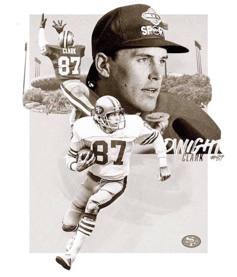 Gone but never forgotten! Happy bday to a Niner Faithful legend, Dwight Clark!   