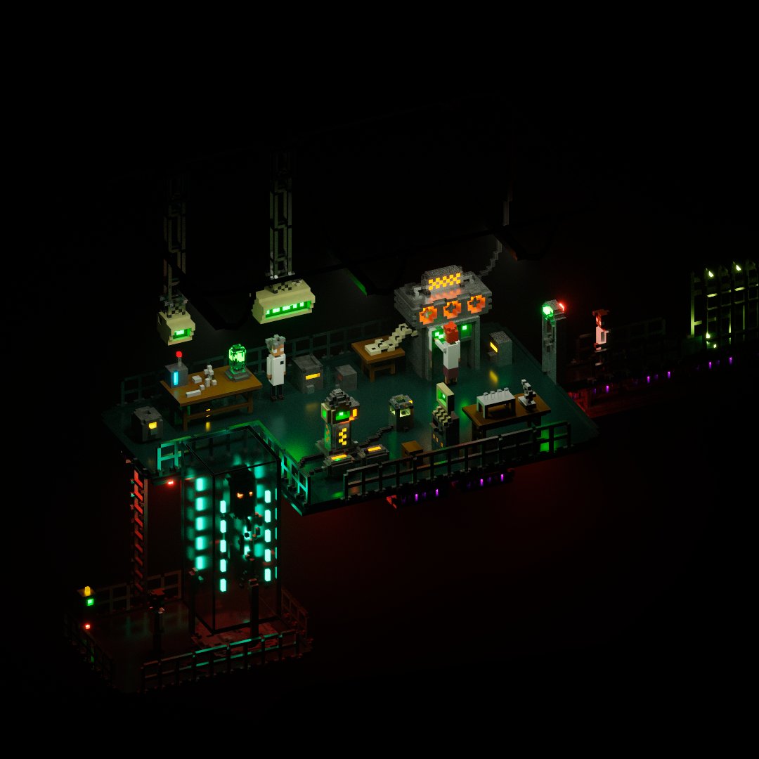 MarcioAugust's tweet photo. After 5 months with this project stopped, today there was time to "finish".

The Fog Lab

Magicavoxel 0.99.7

#voxelart #voxelartist #isometricart #gameart #pixelart #game #game #8bit #ephtracy #magicavoxel #leveldesign #geekbrasil @megavoxeljam #megavoxels https://t.co/g6H6VyzIUs