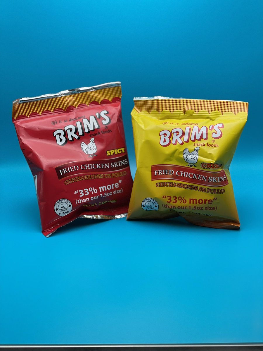 You've fallen in love with our pork skins for the past 40 years. Now try our new Chicken Skins! Great for those low carb or less red meat resolutions! Look for them in your nearest convenience store!