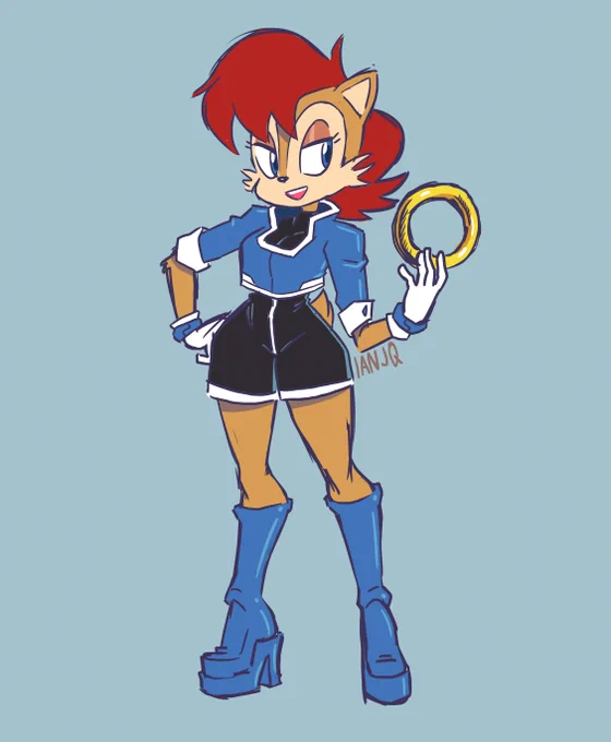 not sure why this tweet is suddenly getting likes, but sure! i still miss archie sonic too! for bonus content here's a sally sketch i never quite finished  