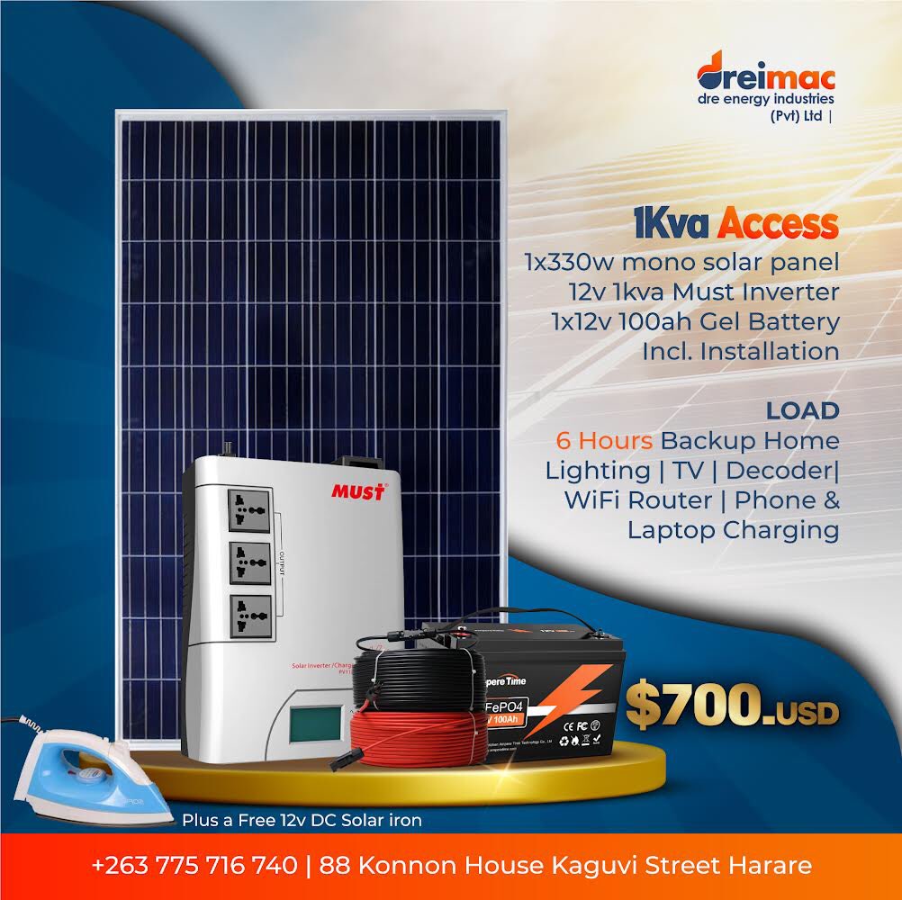 munya_dhure's tweet photo. We have solar systems that suit your budget. Call or WhatsApp 0775716740. #solarsystemszimbabwe #solarpanels #solarzimbabwe #lithiumbattery https://t.co/fkcQLYObWm