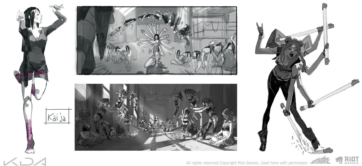 K/DA POP/STARS Concept Art by Ninoc Studio, it was founded by former members of Fortiche https://t.co/5BZgVaUHNW 