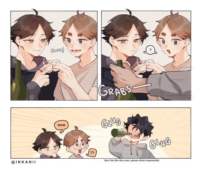 Liquid Courage Needed 🥂 pt1
#haikyuu 