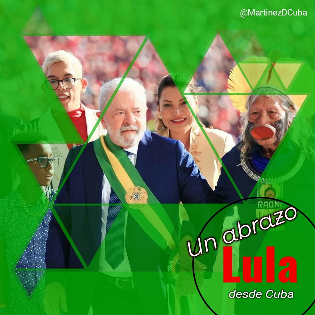 #NoAlGolpeEnBrasil ✊ 
<a href="/LulaOficial/">Lula</a> estamos contigo y con el pueblo de #Brasil🇧🇷
💚 #Cuba🇨🇺
