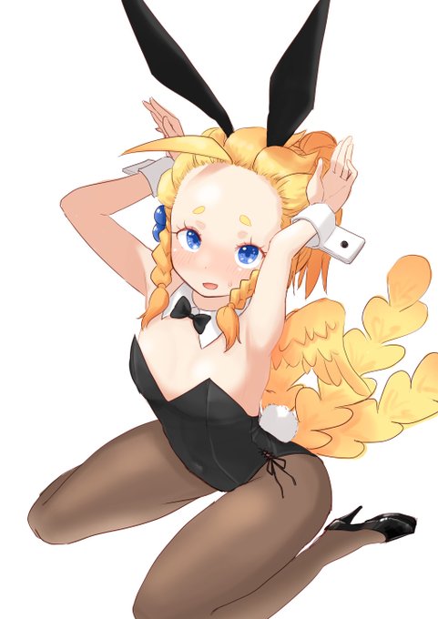 まずは描きかけだったデフさん。
テカらないバニーもあるよね・・・ 