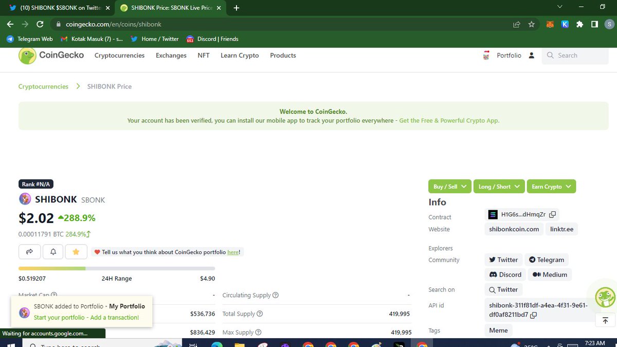 SafiaAndini's tweet photo. @SHIBONKSOL @coingecko Proof
Thanks Sir...

5sLWRAMdf1fEZJu2qmdFThigwBTYQe8YQ66W2TxQVJiU

#BONK #shibainu #shiba #SolanaAirdrops  #airdrop #Giveaway https://t.co/8GIXqGGTJ4