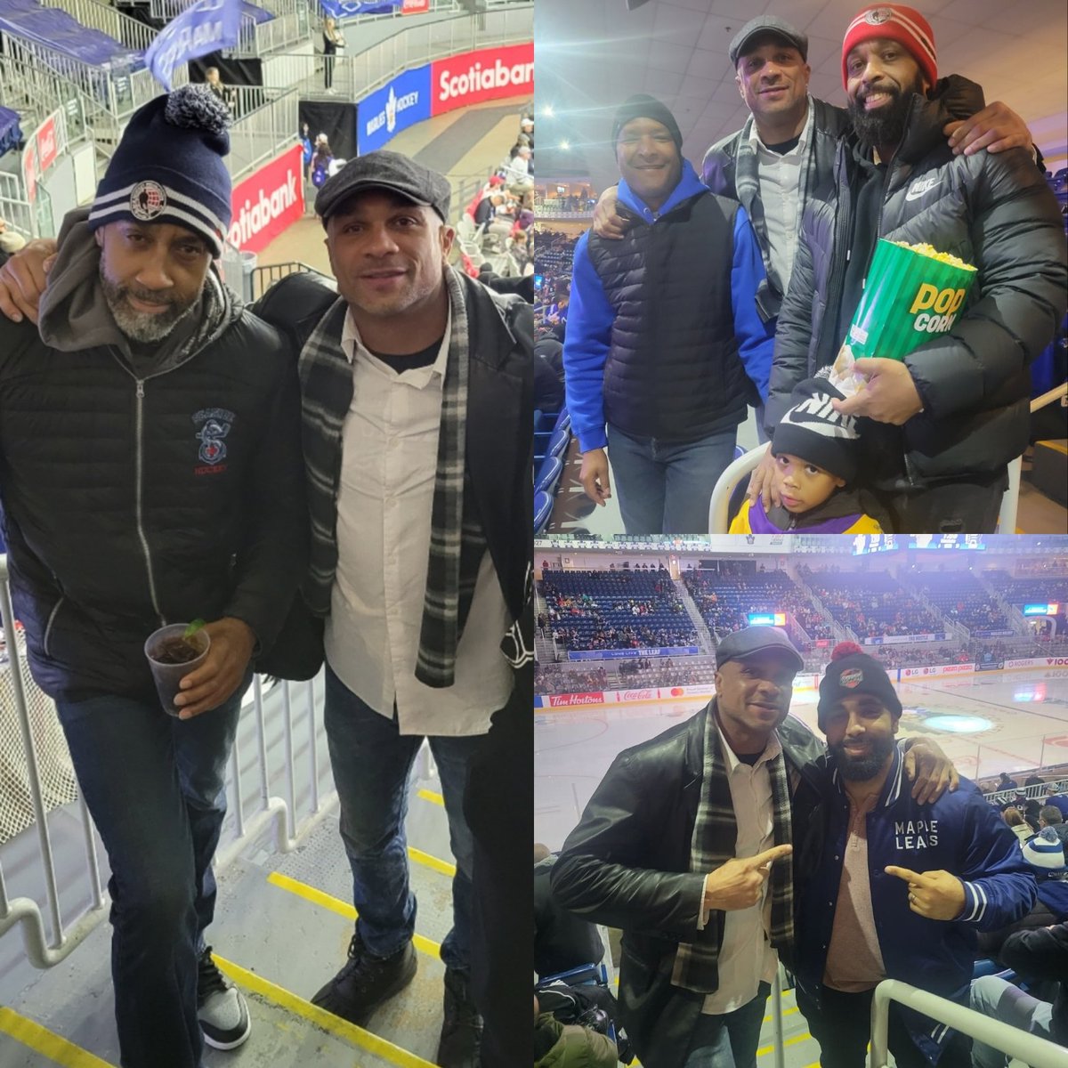 sheriffmcmorrow's tweet photo. @sheriffpod had a Great Time with @seasidehockey &amp; @ranedangles @CarnegieInit at The @TorontoMarlies game 🤠 https://t.co/fWoXTHAd2U