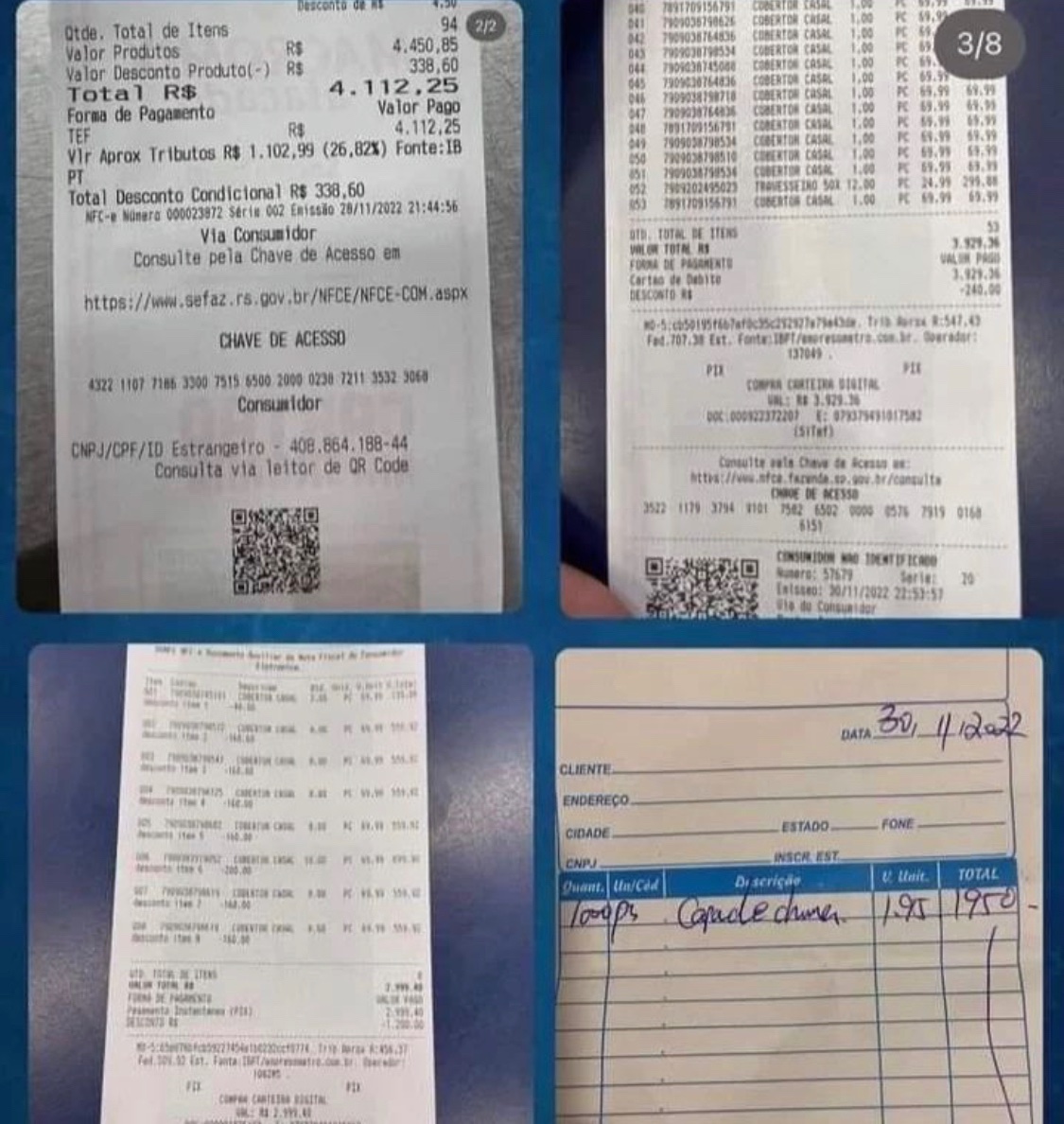 Salomão Vieira é um dos financiadores dos atos antidemocráticos em Brasília.

As informações do mesmo foram encaminhadas as autoridades necessárias.