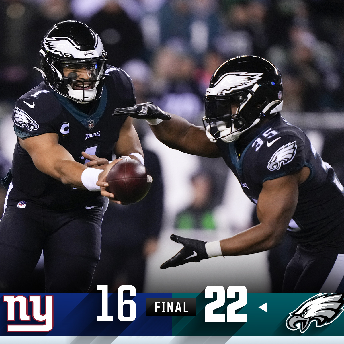 Devon🦅 on Twitter "RT NFL FINAL Eagles finish 143 and secure the
