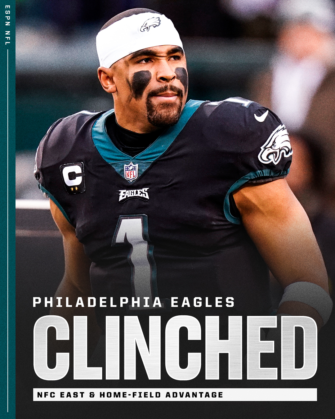 ESPN on Twitter "The Eagles clinch the No. 1 seed in the NFC ‼️ https