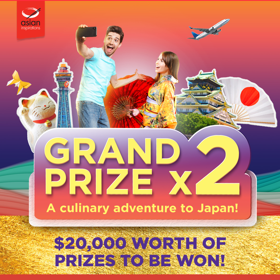 AsianInsp's tweet image. The Cook Snap Win contest is back with 2 Grand Prizes of a culinary adventure to Japan, as well as exclusive dining and shopping vouchers up for grabs! Open for your Asian-inspired recipe submissions from 9 Jan to 19 Feb 2023. Don’t miss out!